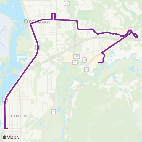 MTU Onalaska map