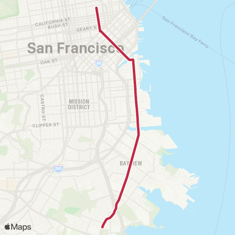 Muni Third map