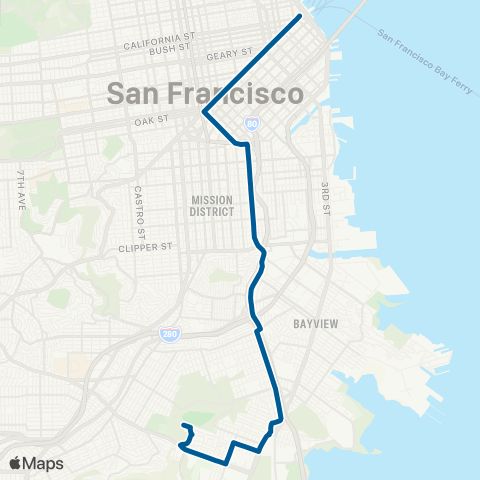 Muni San Bruno map