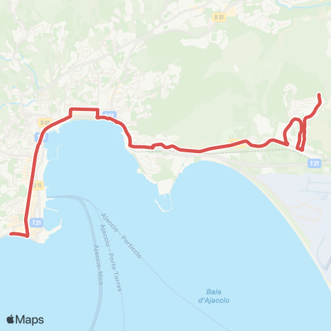 Muvistrada Place De Gaulle - Hauts du Vazzio map