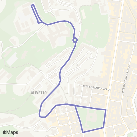 Muvistrada Parking Miséricorde map