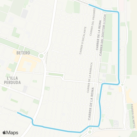 Metrovalencia Marítim ↔ Neptú map