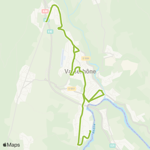 Mobi'Vals Châtillon / Pierre Blanche - Arlod Rhône map