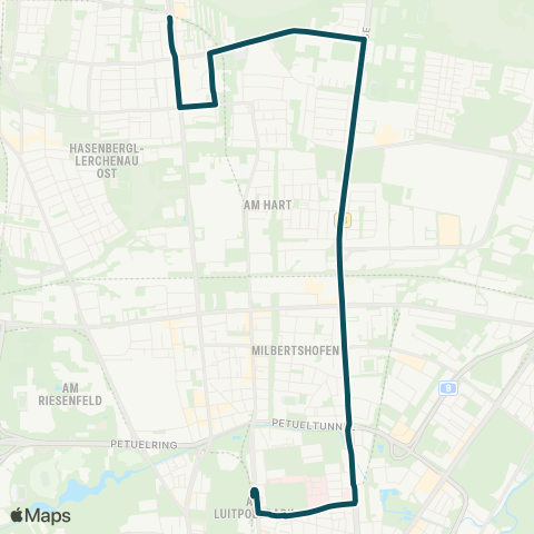 MVG Dülferstraße - Harfhof - Heidemannstraße - Parzivalplatz - Scheidplatz map