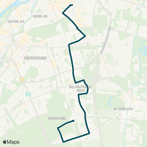 MVG Ostbahnhof - Karl-Preis-Platz - Balanstraße - Fasangarten map