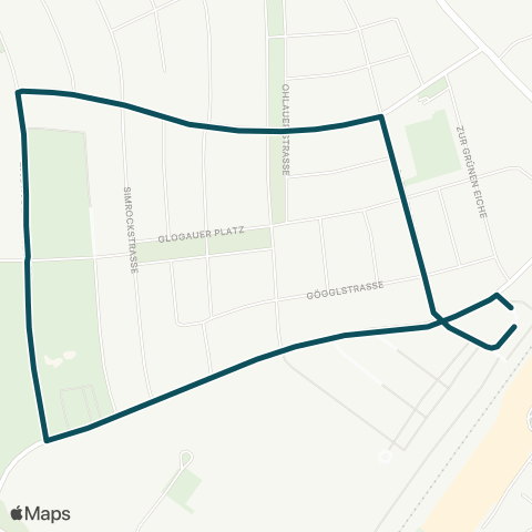 MVG Moosach Bf. - Donauwörther Str. - Moosach Bf. map
