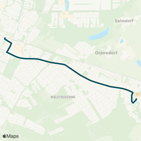 MVG Trudering Bf. - Friedenspromenade - Haar, Jagdfeldzentrum map
