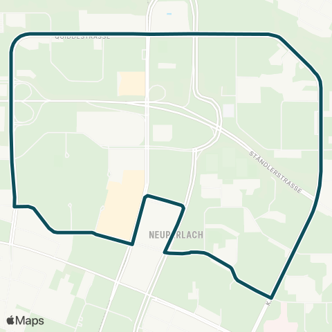 MVG Neuperlach Innenring map