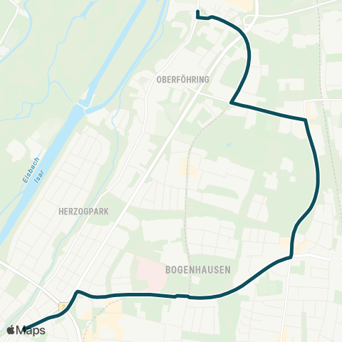 MVG St.Emmeram - Arabellapark - Effnerplatz - Herkomerplatz map