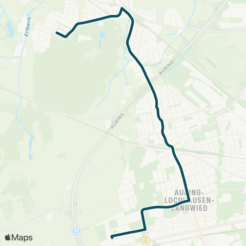 MVG Eichelhäherstraße - Bildungscampus Freiham map