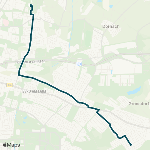 MVG Bruno-Walter-Ring - Iltisstraße map