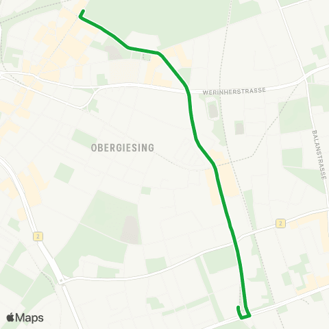 MVG Gondrellplatz - Westendstraße map