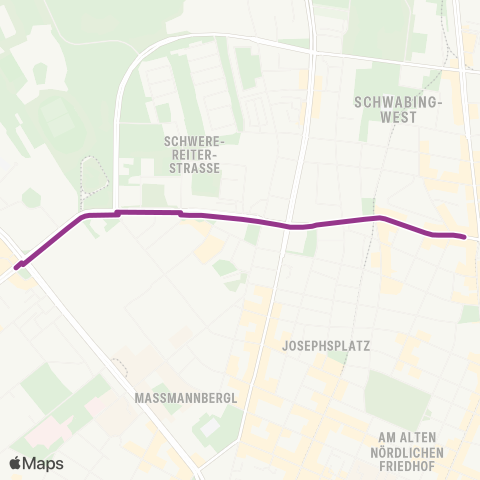 MVG Elisabethplatz - Leonrodplatz map