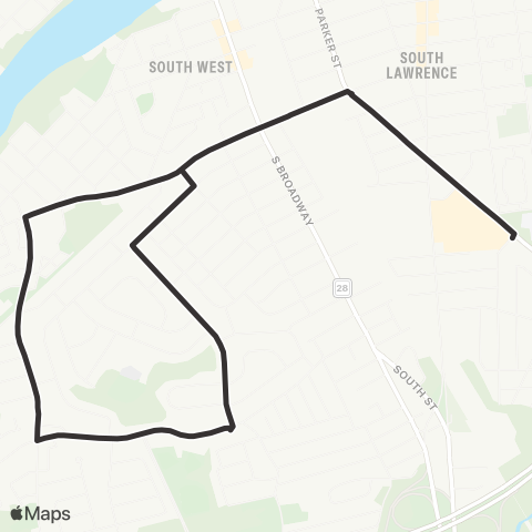 Meva Transit Beacon St Tripper map