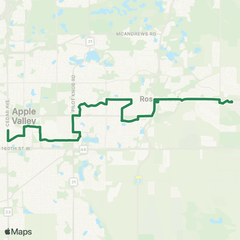 MVTA Apple Valley-Rosemount-Dctc map