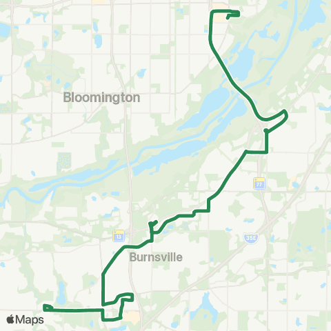 MVTA Savage-Burnsville-Cedar Grove-MOA map