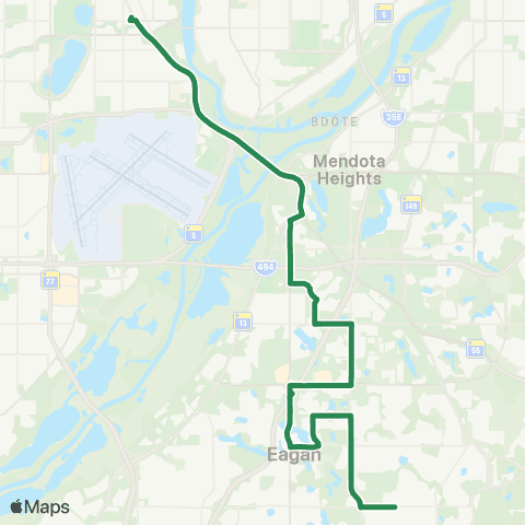 MVTA 46th St Station-Eagan map