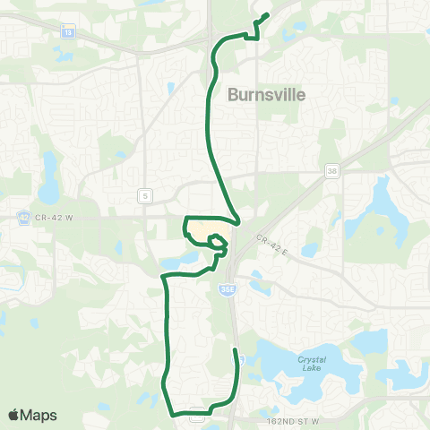 MVTA Buck Hill: Burnsville - Buck Hill map