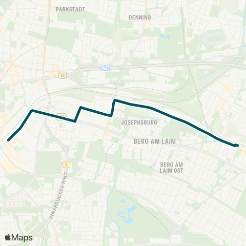 Die Münchner VerkehrsVerbund  Schienenersatzverkehr Stammstrecke Trudering - Ostbahnhof map