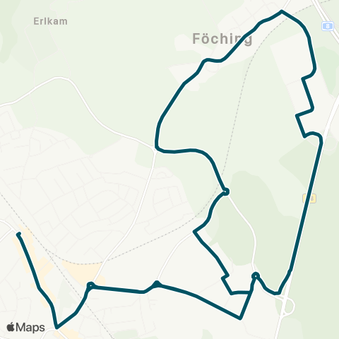 Die Münchner VerkehrsVerbund  Holzkirchen - Föching - Holzkirchen map