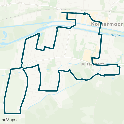Die Münchner VerkehrsVerbund  StadtBus Kolbermoor Kolbermoor Bf ( - Conrady-Altenh.) - Schlarbhofen - Hertopark - Kolbermoor Bf map