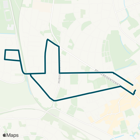 Die Münchner VerkehrsVerbund  Stadtmitte - Unterfürstätt - Küpferling - Stadtmitte map