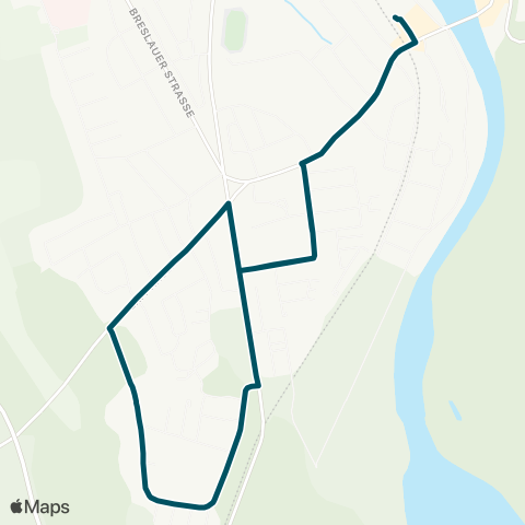 Die Münchner VerkehrsVerbund  StadtBus Landsberg: Landsberg - Wiesenring - Landsberg map