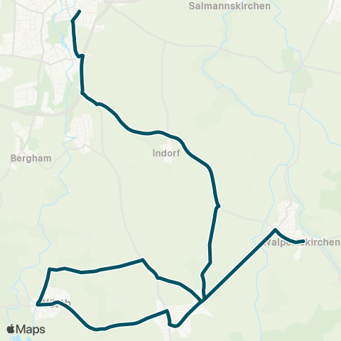 Die Münchner VerkehrsVerbund  Erding - Pretzen - Wörth - Walpertskirchen map