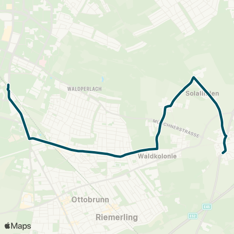 Die Münchner VerkehrsVerbund  Putzbrunn - Isarweg - Neubiberg - Neuperlach Süd map