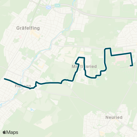 Die Münchner VerkehrsVerbund  Planegg - Martinsried - Klinikum Großhadern map