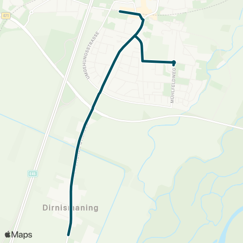 Die Münchner VerkehrsVerbund  Dirnismaning - Garching map