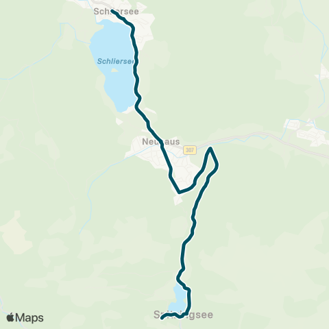 Die Münchner VerkehrsVerbund  Schliersee - Neuhaus - Spitzingsee map