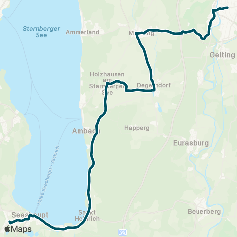 Die Münchner VerkehrsVerbund  Seeshaupt - Münsing - Wolfratshausen map