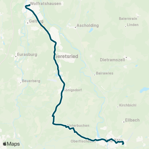 Die Münchner VerkehrsVerbund  Bad Tölz - Geretsried - Wolfratshausen map
