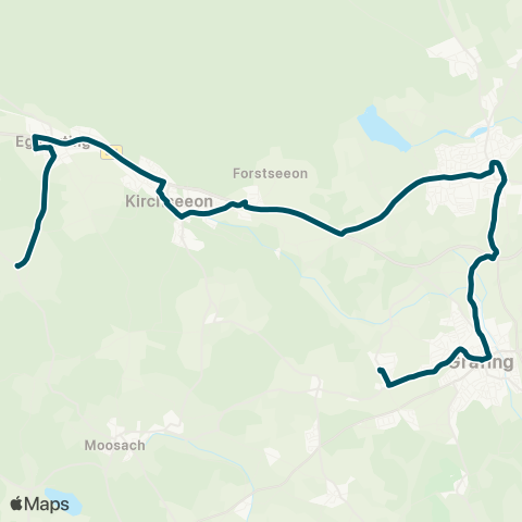 Die Münchner VerkehrsVerbund  (Buch - ) Eglharting, Westring - Kirchseeon - Ebersberg - Grafing Bahnhof map