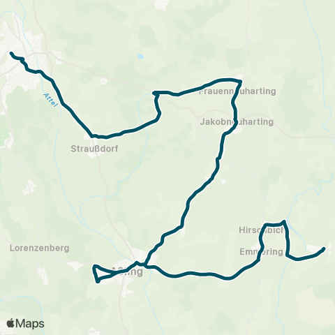 Die Münchner VerkehrsVerbund  Grafing Bahnhof - Frauenneuharting - Aßling - Rott am Inn - Griesstätt map