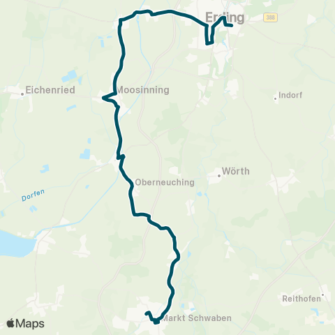 Die Münchner VerkehrsVerbund  Erding - Notzing - Ottenhofen - Markt Schwaben map