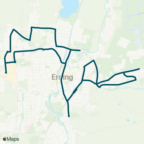 Die Münchner VerkehrsVerbund  Erding - Williamsville - Am Stadion - Brauerei - Erding map