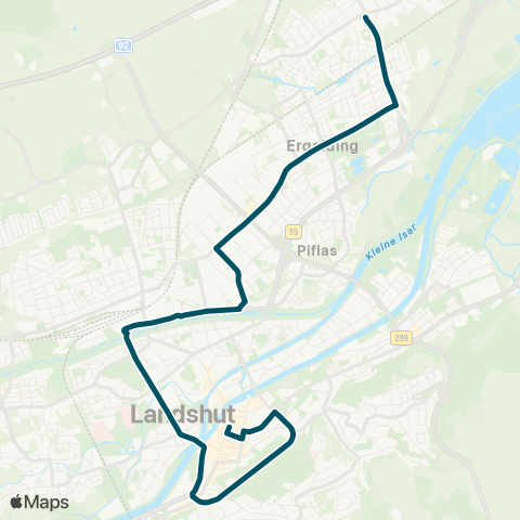 Die Münchner VerkehrsVerbund  Altstadt - Ländtorplatz - Hauptbahnhof - Ergolding map