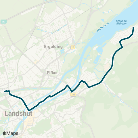 Die Münchner VerkehrsVerbund  Auloh - Auwaldsiedlung - Hauptbahnhof map