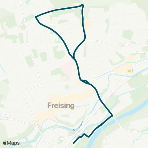 Die Münchner VerkehrsVerbund  P+R-Platz - Klinikum Ost - Waldfriedhof - P+R-Platz map