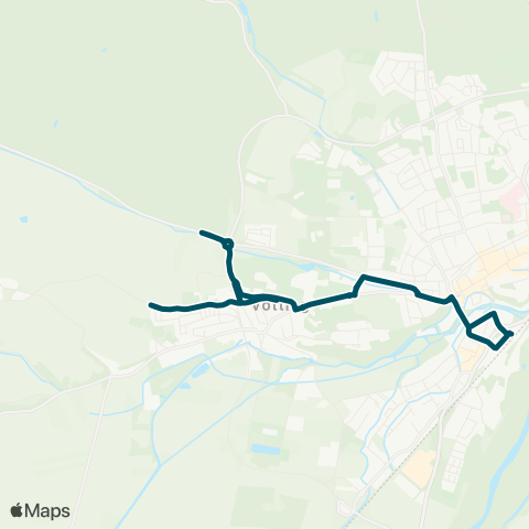 Die Münchner VerkehrsVerbund  Freising - Dürnast - Hohenbachern und zurück map