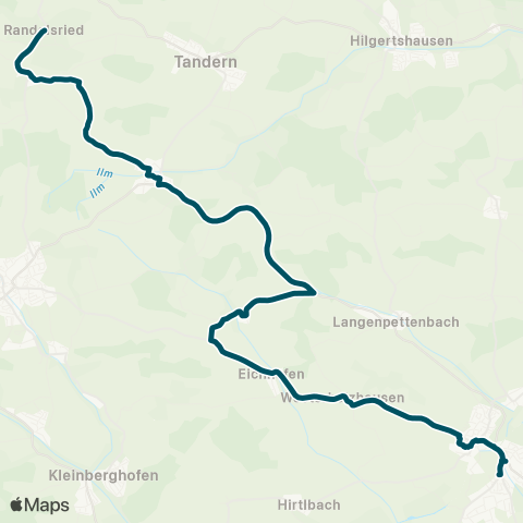 Die Münchner VerkehrsVerbund  Randelsried - Pipinsried - Arnzell - Markt Indersdorf map