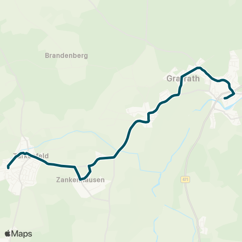Die Münchner VerkehrsVerbund  Grafrath - Kottgeisering - Pleitmannswang - Zankenhausen - Türkenfeld map