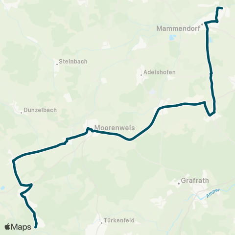 Die Münchner VerkehrsVerbund  Geltendorf - Moorenweis - Jesenwang Landsberied - Mammendorf map
