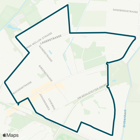 Die Münchner VerkehrsVerbund  Puchheim Nord - Gewerbegebiet Nord - Lußstraße - Puchheim Nord map