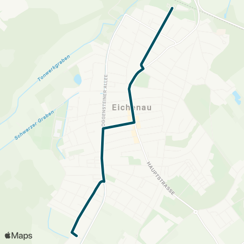 Die Münchner VerkehrsVerbund  Eichenau, Spechtstraße - Eichenau Süd map