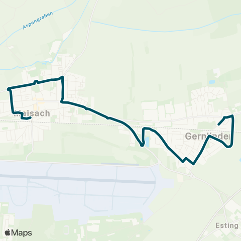 Die Münchner VerkehrsVerbund  Maisach - Realschule - Am Strasserwinkel - Gernlinden map