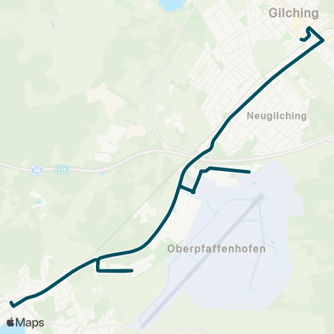Die Münchner VerkehrsVerbund  Gilching-Argelsried - Neugilching - DLR - Weßling map