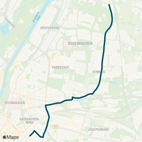 Die Münchner VerkehrsVerbund  Schienenersatzverkehr S8 Ismaning - Flughafen / Airport map